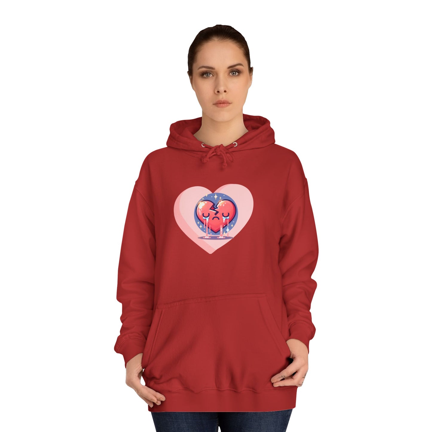3. College Hoodie Crazy Love Happy Valentine's Day