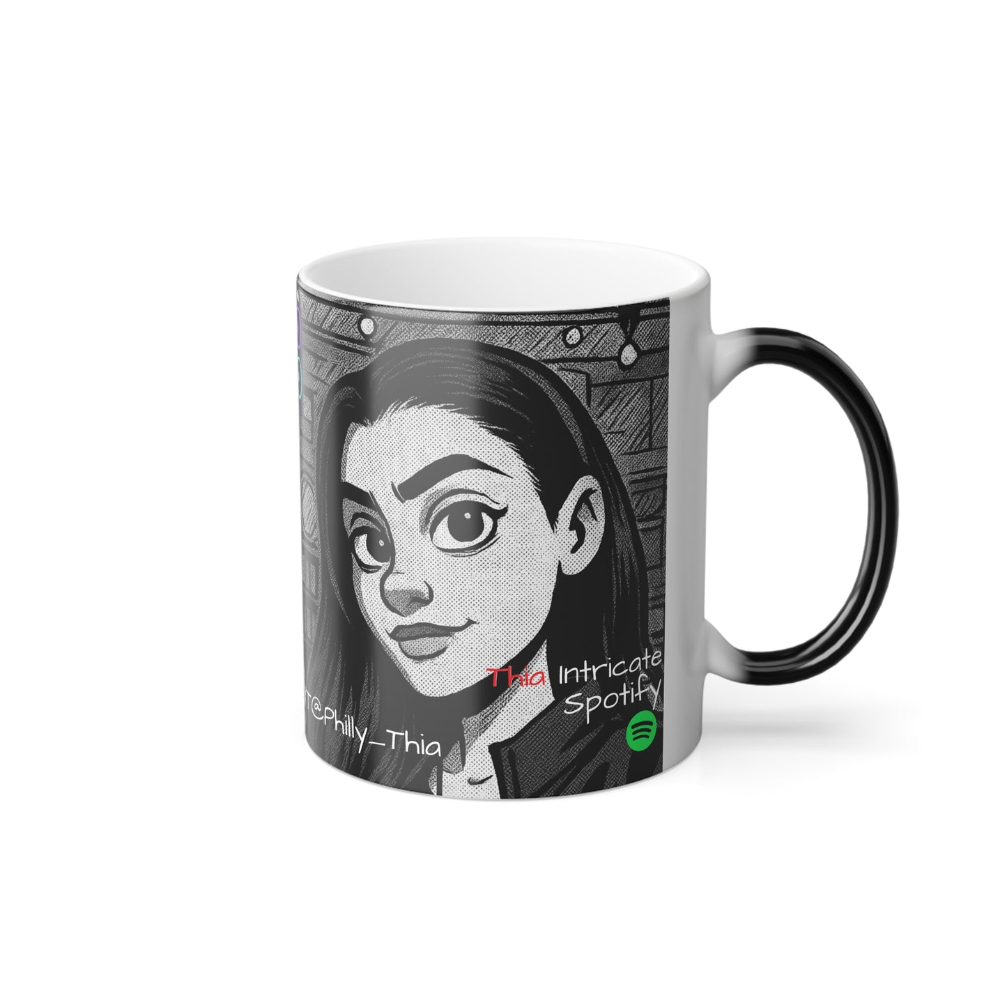 Mug - Color Morphing 11oz with yt philly thia aka thia intricate entertainment design