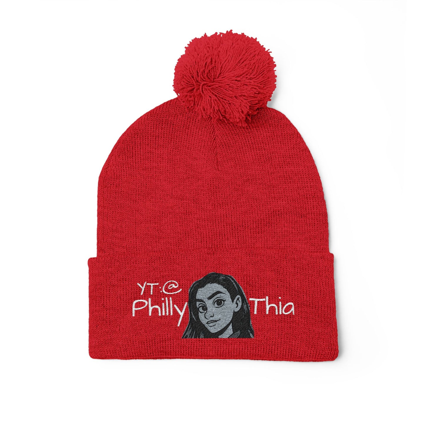 Knit Cap - Cozy Philly_Thia Embroidered Winter Beanie