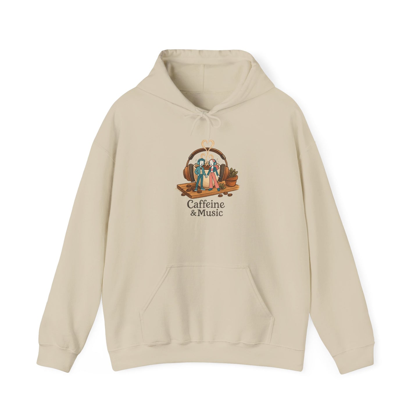 Coffee and Music Vibes Hoodie