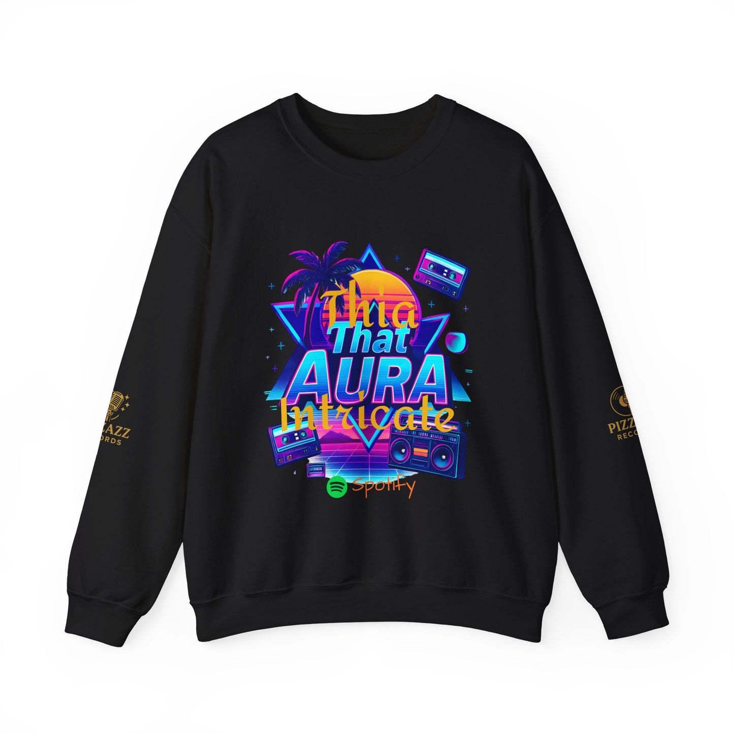 Retro Neon Sweatshirt with 'That Aura' Design