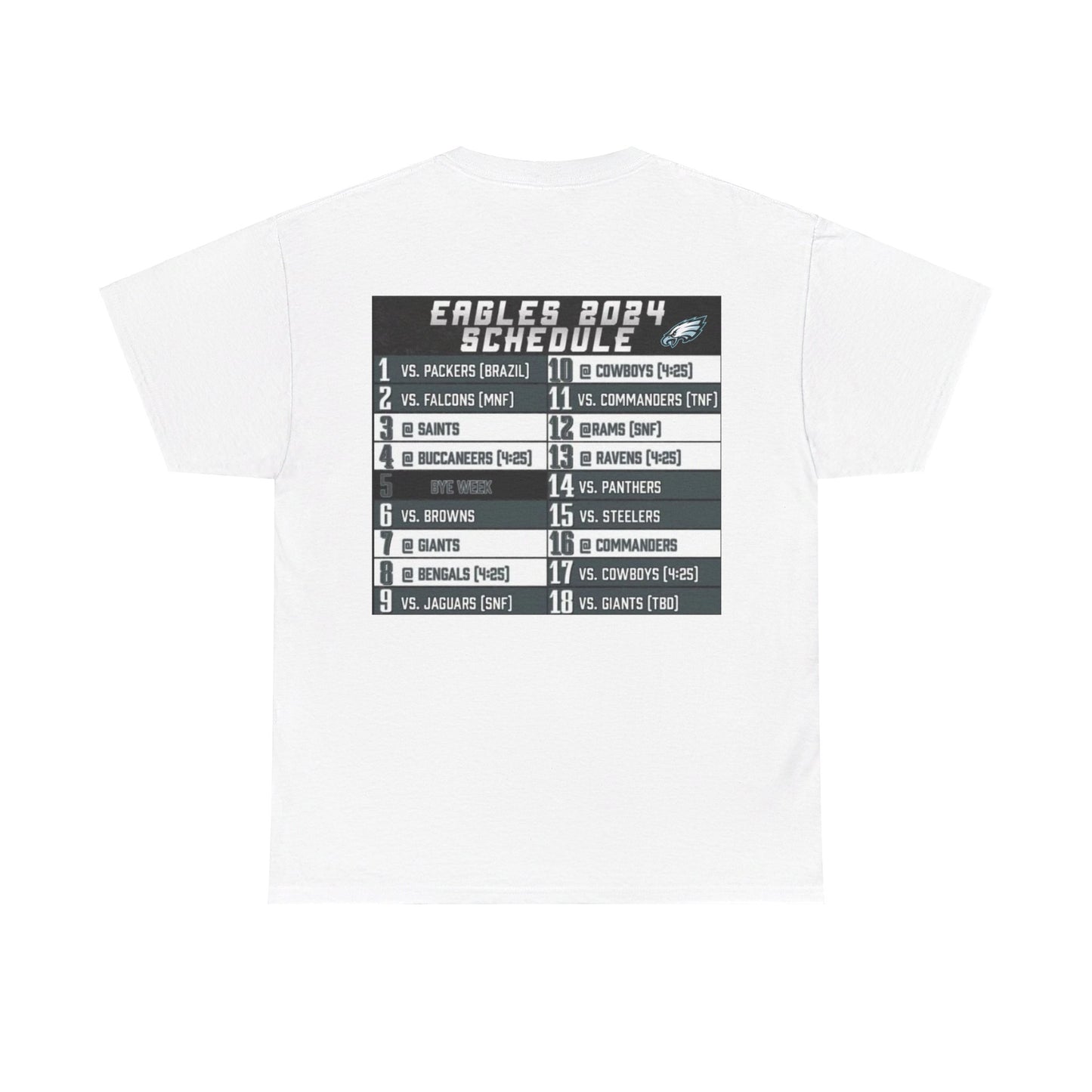 Eagles 2024 schedule Heavy Cotton Tee