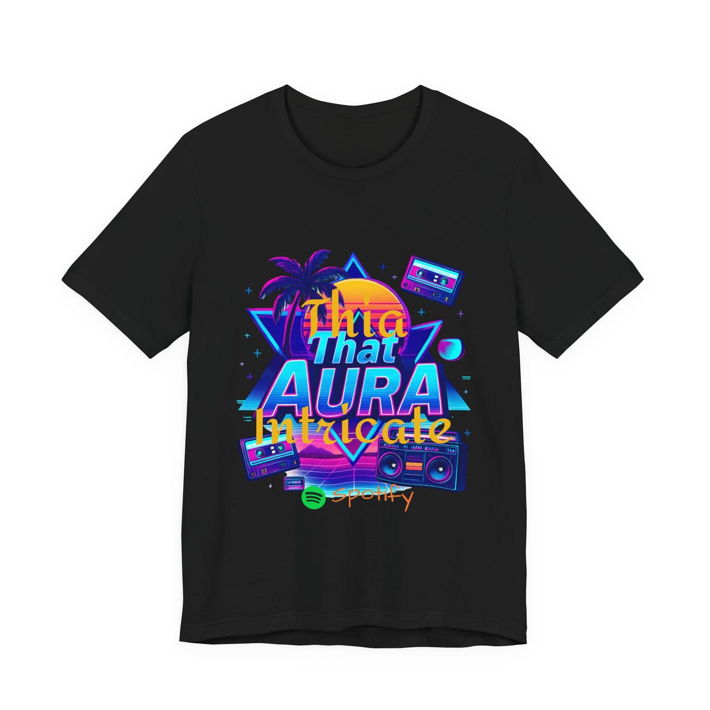 Neon Retro Tee - That Aura 80's Design