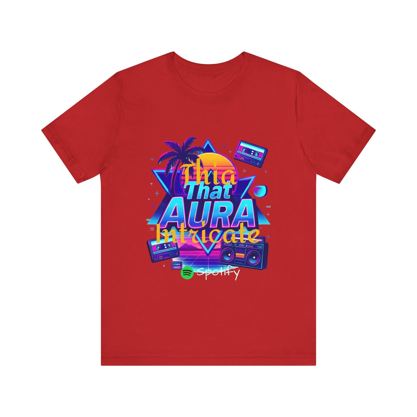 Neon Retro Tee - That Aura 80's Design