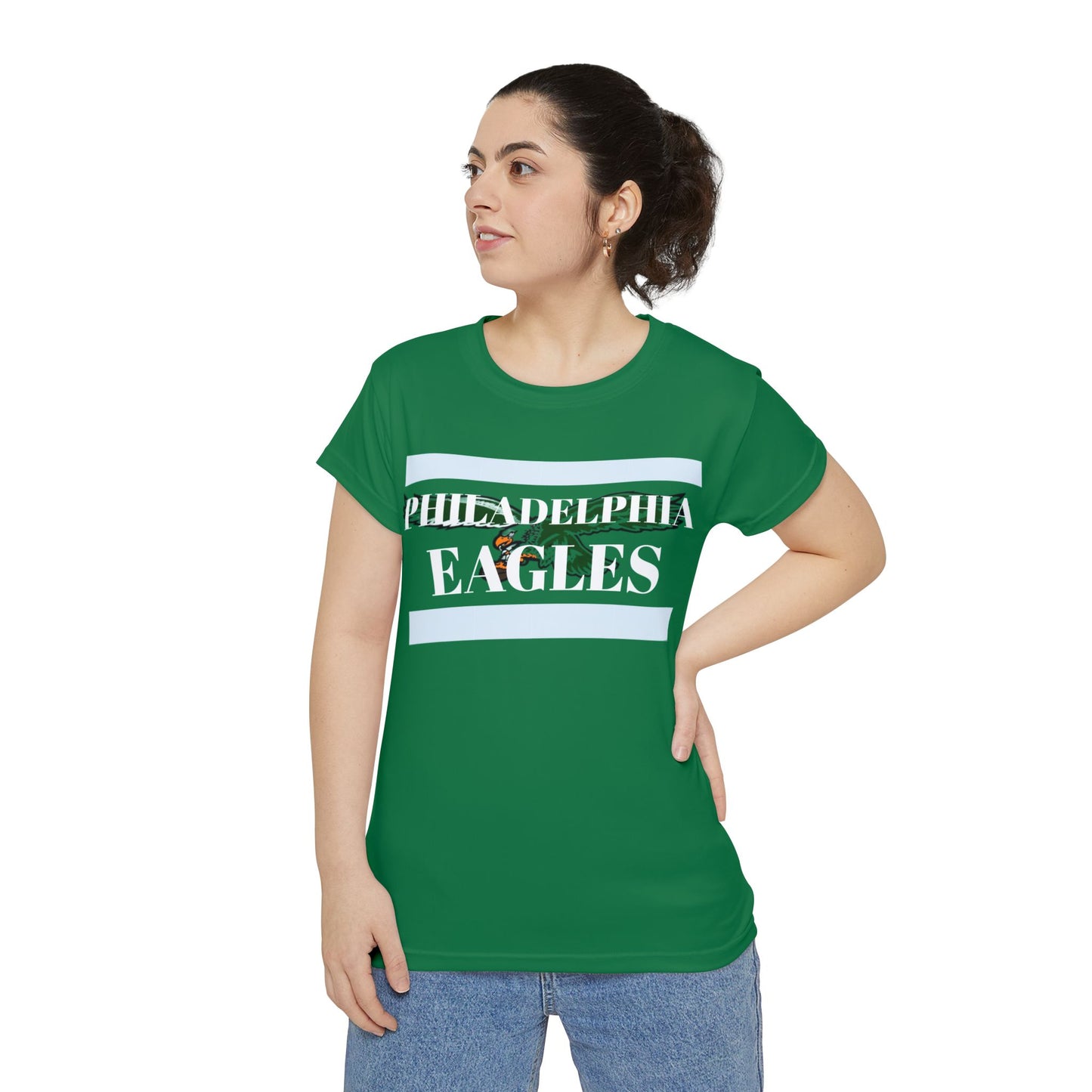 P.Eagles Women's Short Sleeve Shirt (AOP)