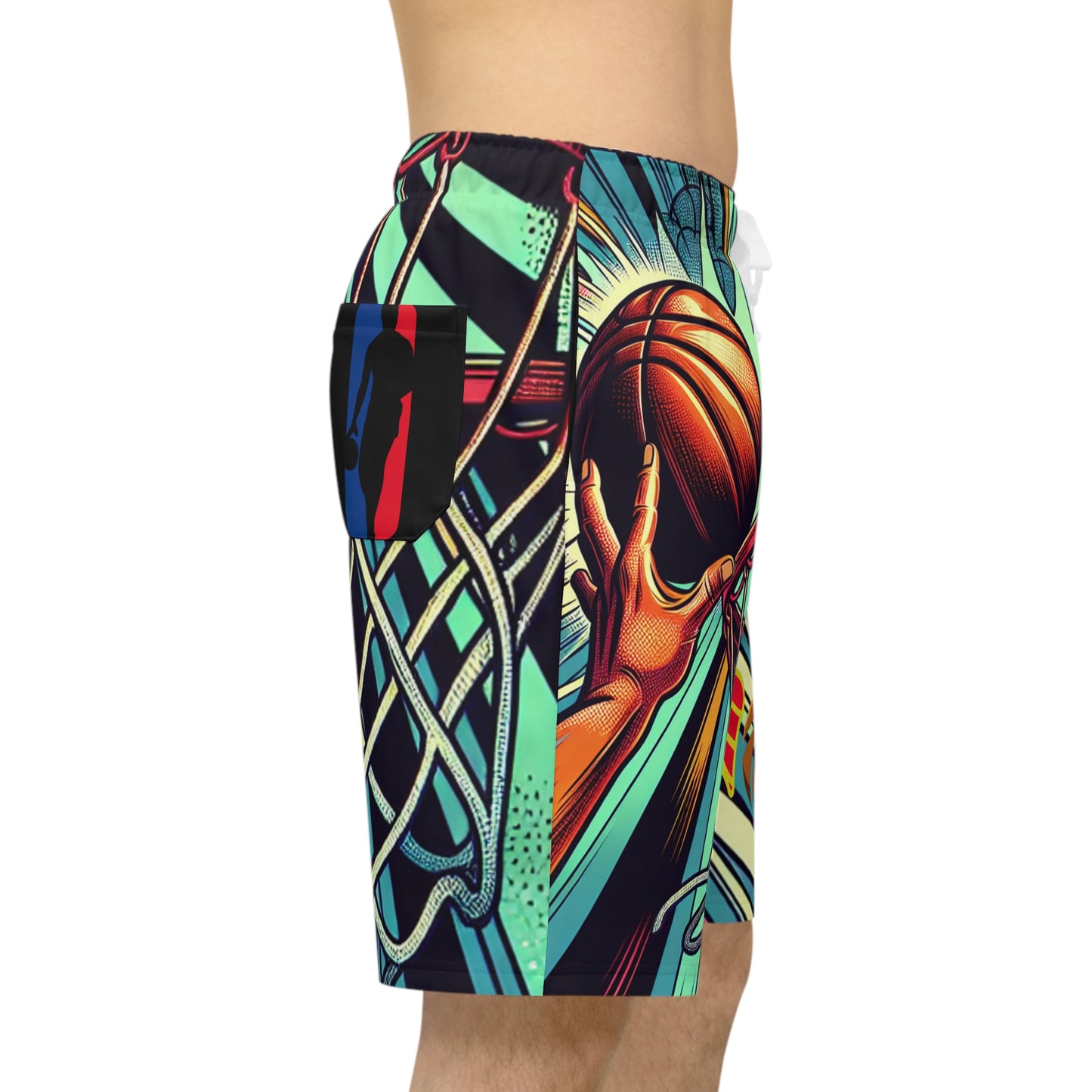 Fireball Athletic Long Shorts (AOP)