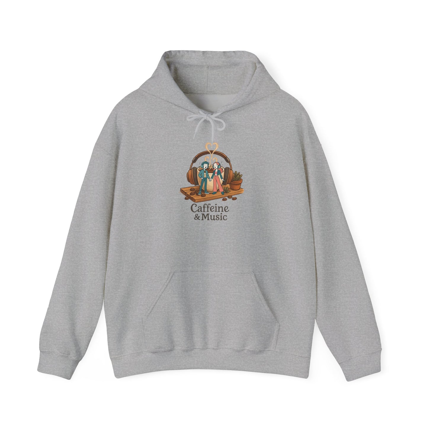 Coffee and Music Vibes Hoodie