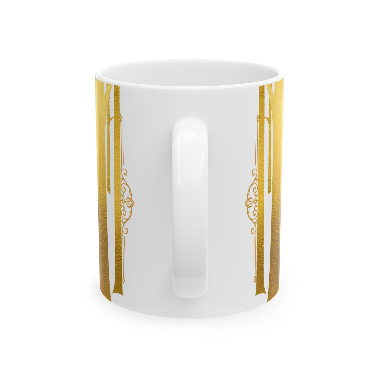 Golden Wolf Cafe de C Ceramic Mug - 11oz | Designed for Coffee and Tea Lovers