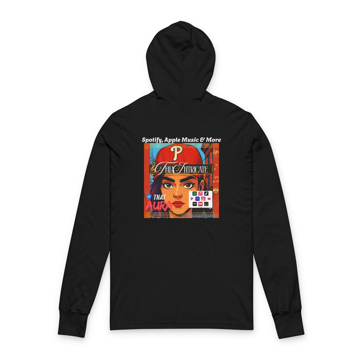 Hooded Tee - Album Cover for Thia Intricate from Pizzazz Records