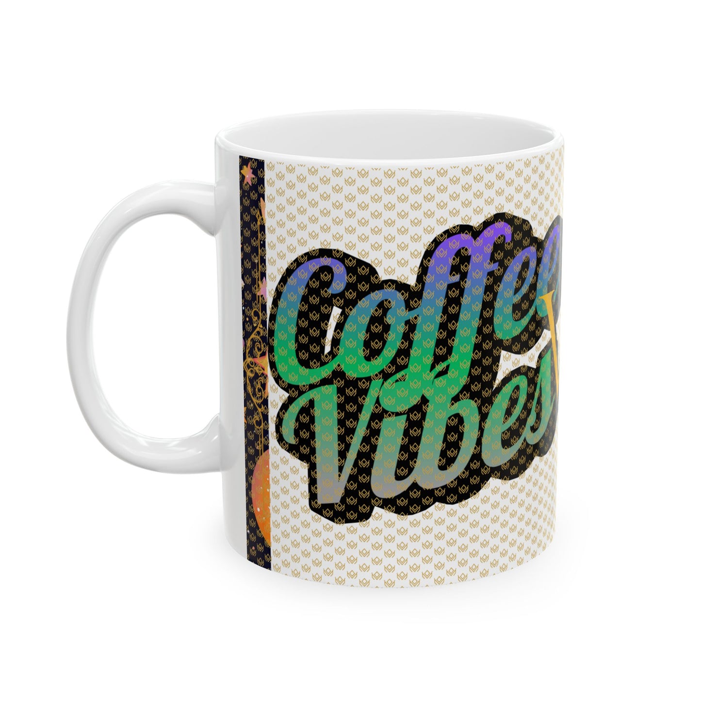 Coffee vs Tea vibes Cafe de C Ceramic Mug - 11oz | Designed for Coffee and Tea Lovers