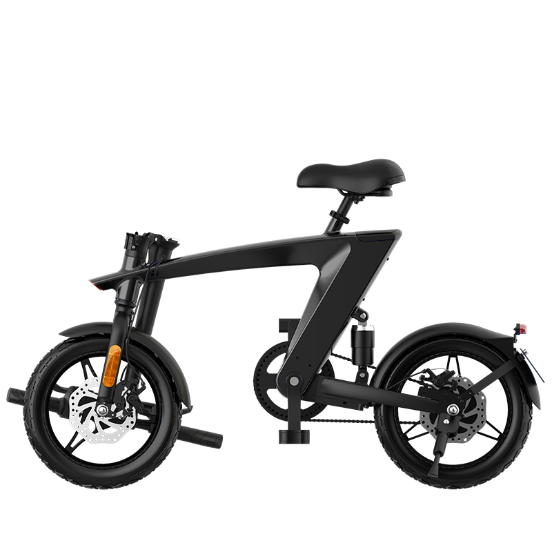 The Max foldable E-Bike Carbon Black Range 35km - Top Speed 25km/h