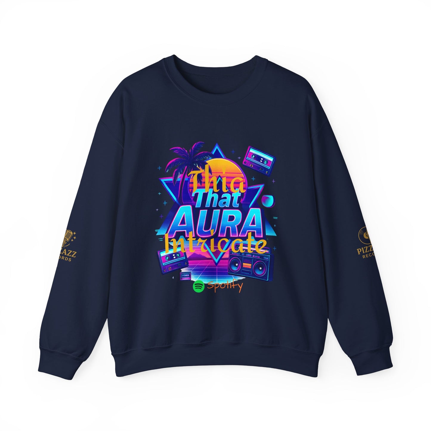 Retro Neon Sweatshirt with 'That Aura' Design