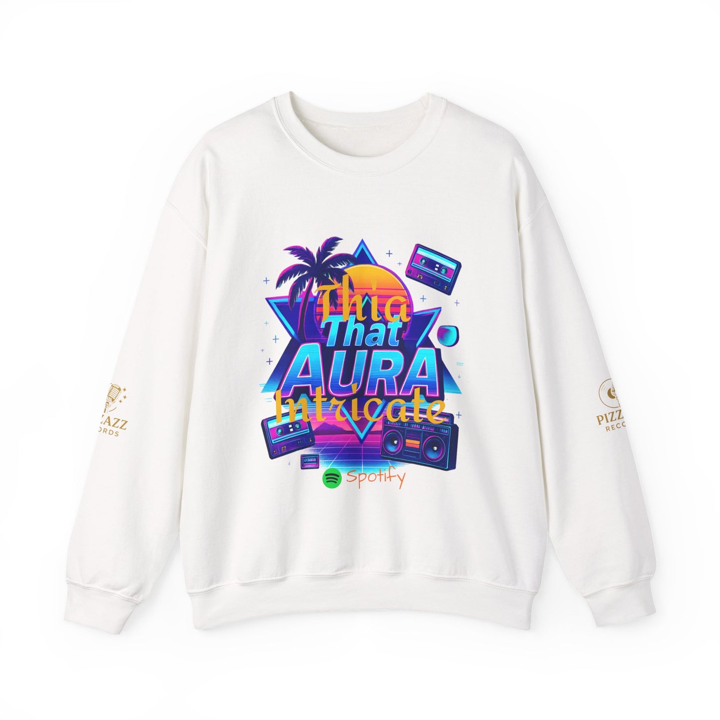 Retro Neon Sweatshirt with 'That Aura' Design