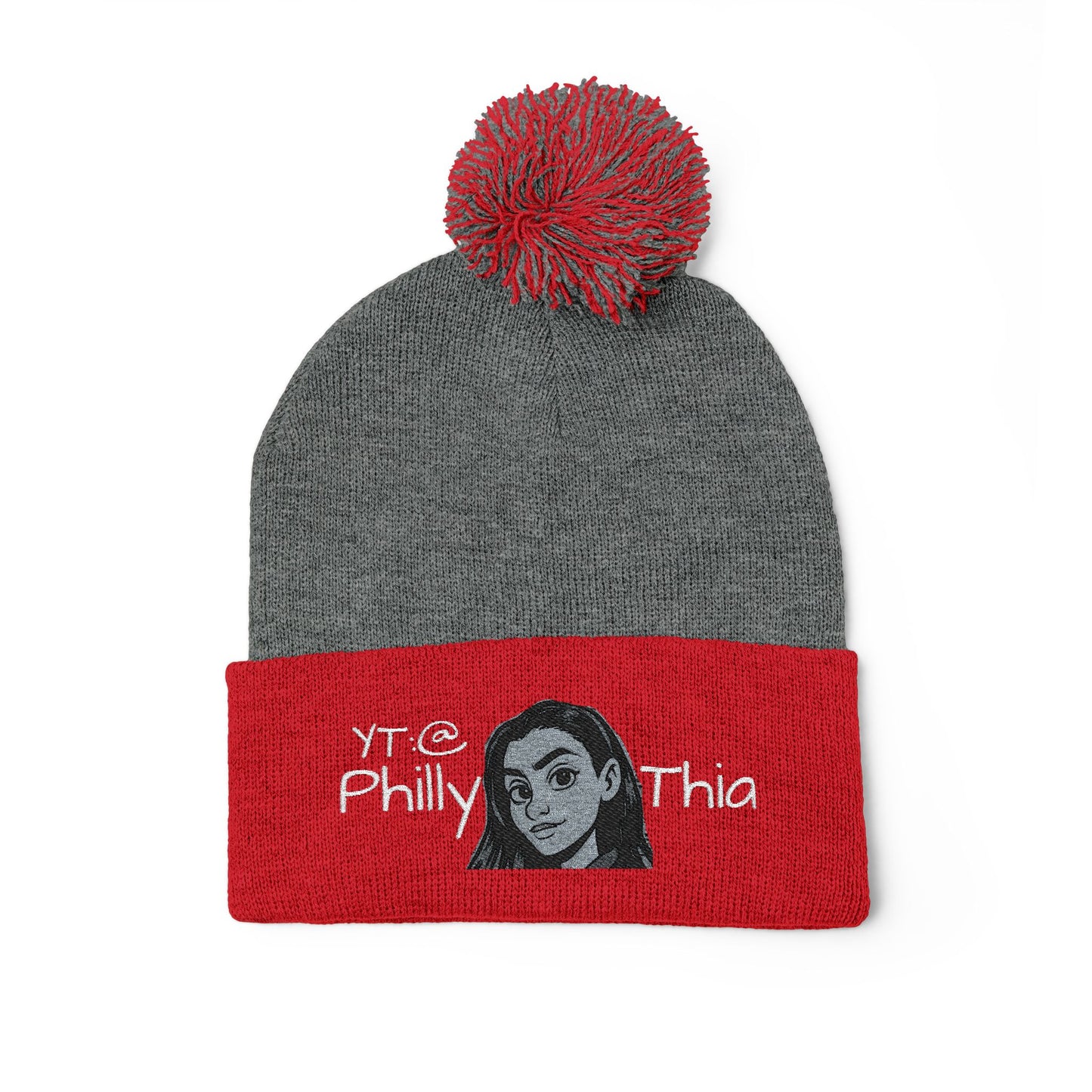 Knit Cap - Cozy Philly_Thia Embroidered Winter Beanie