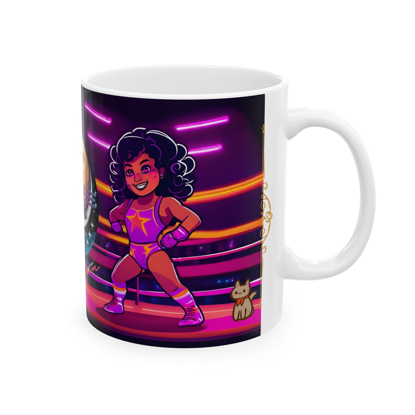 Wrestling Superstars Cafe de C Ceramic Mug - 11oz | Designed for Coffee and Tea Lovers