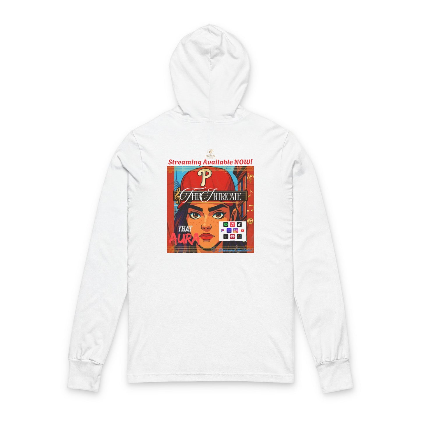 Hooded Tee - Album Cover for Thia Intricate from Pizzazz Records