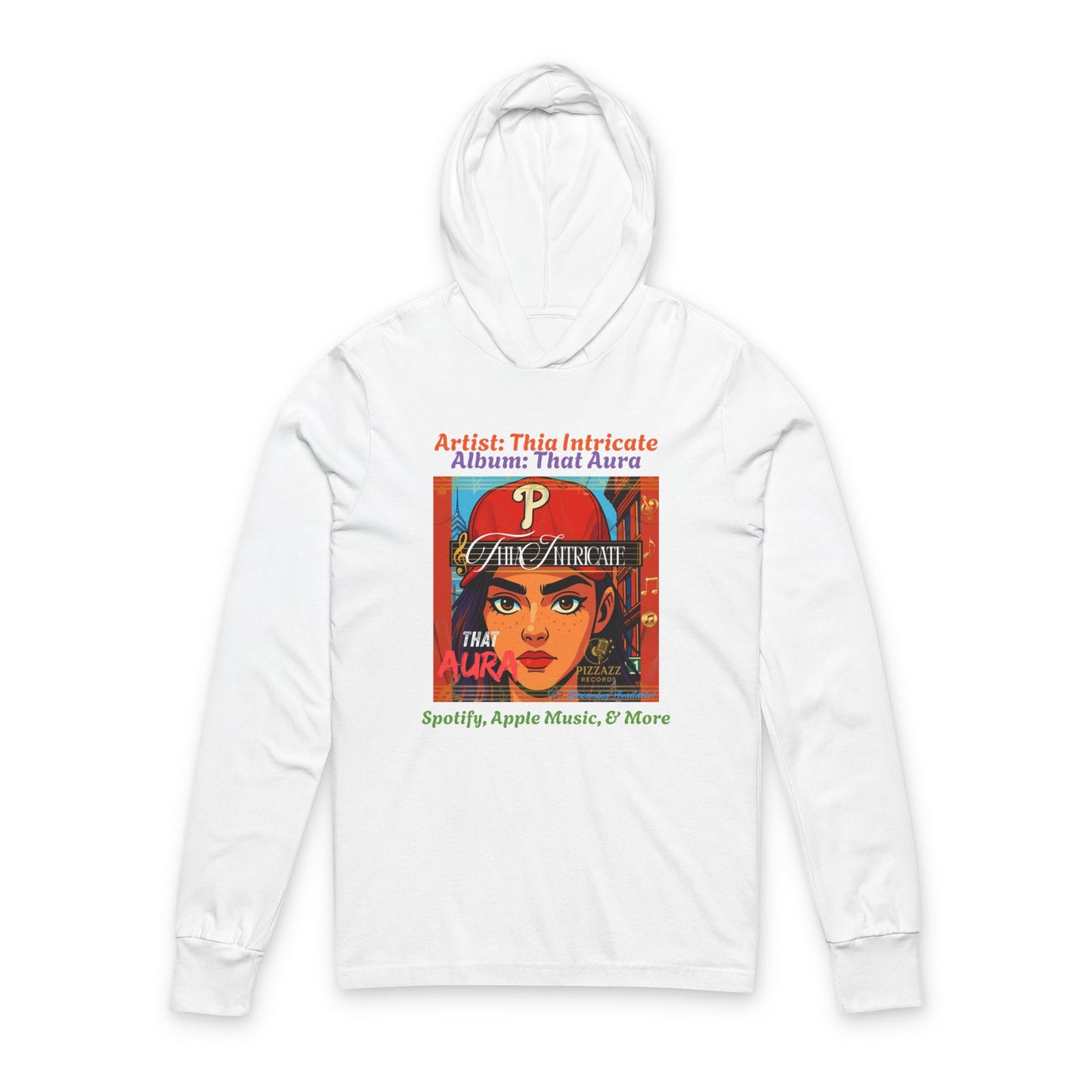 Hooded Tee - Album Cover for Thia Intricate from Pizzazz Records