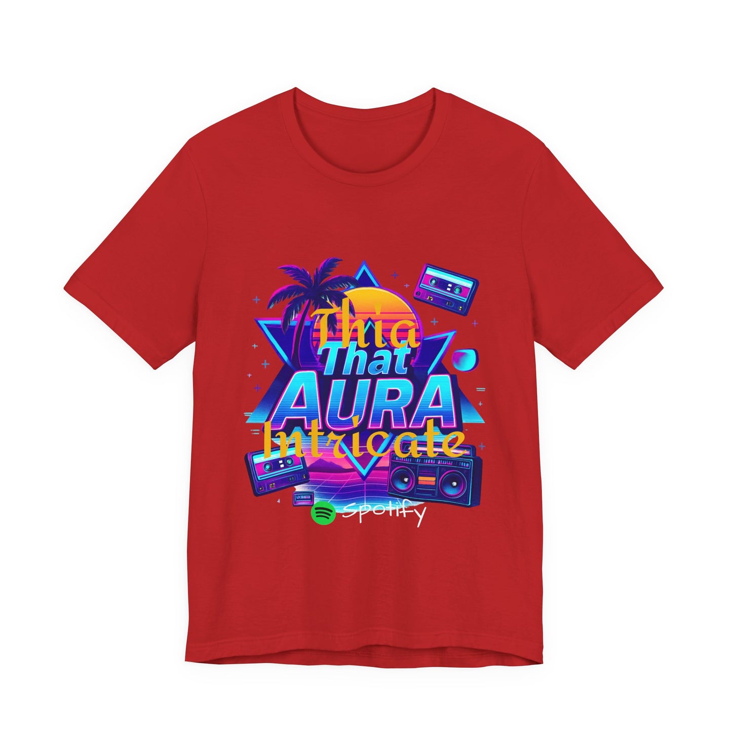 Neon Retro Tee - That Aura 80's Design