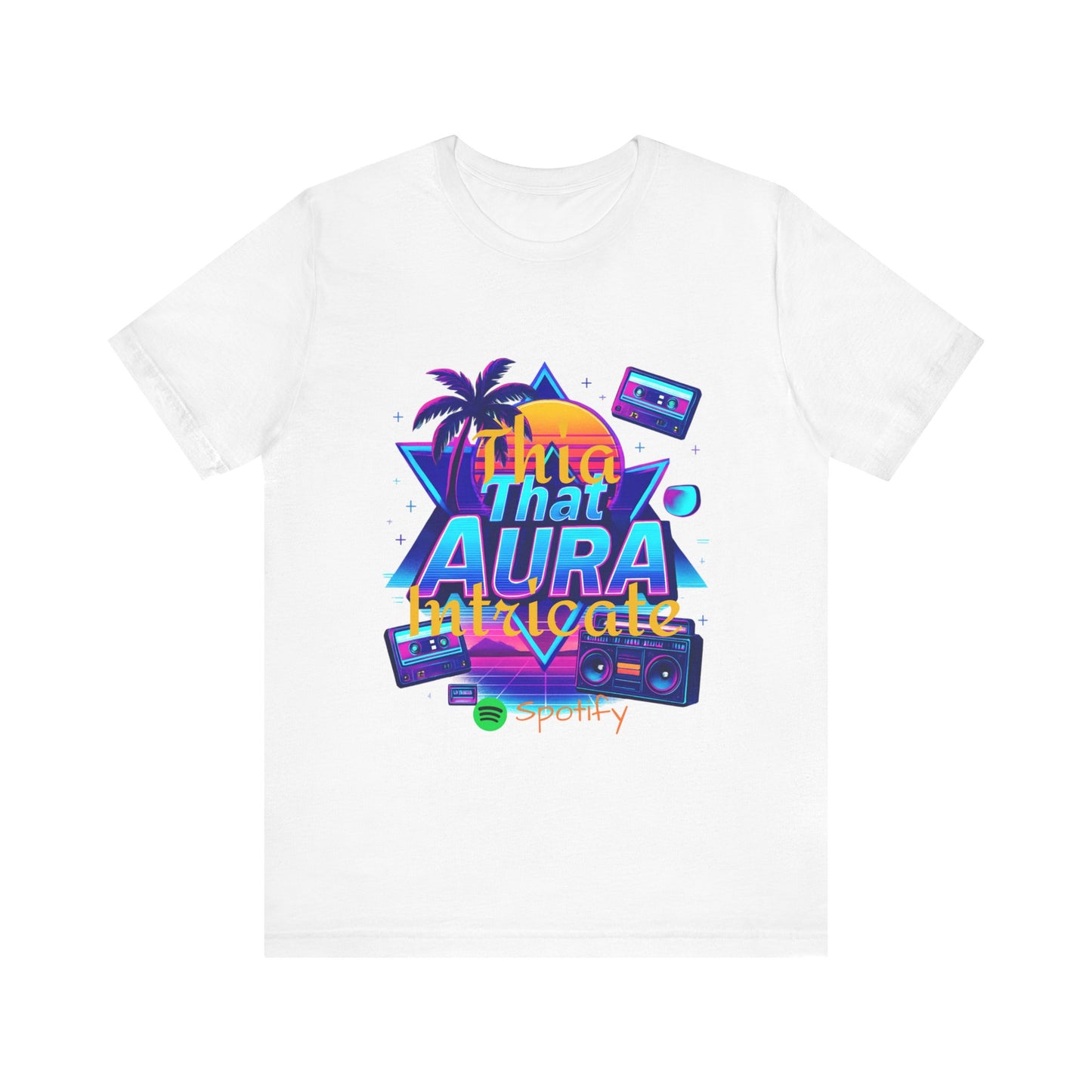Neon Retro Tee - That Aura 80's Design