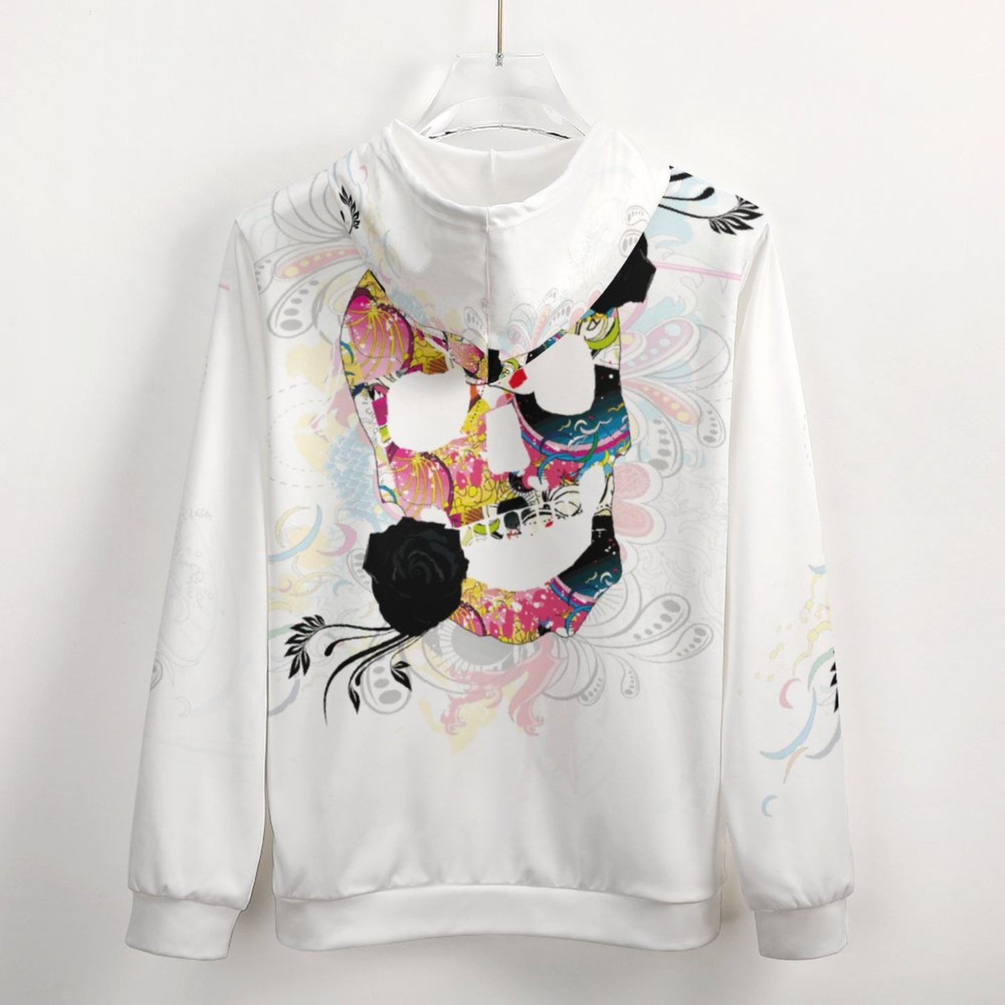 Sweet Skull Men’s Zip Up Hoodie GH (All-Over Printing)