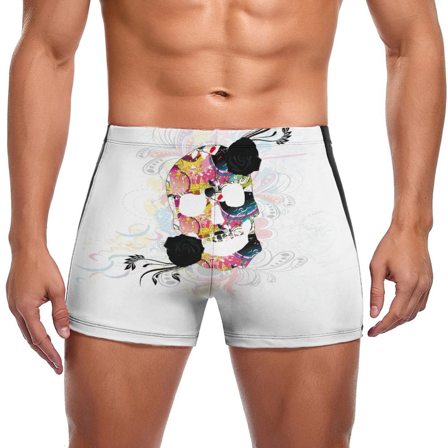 Sweet Skull Fashionable Men's  boardshorts Swim Trunks DN003 (All-Over Printing)