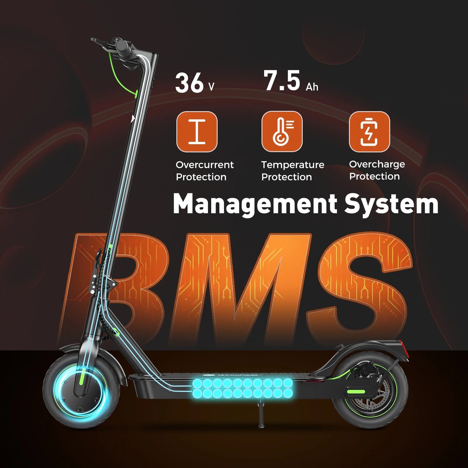 S9Pro Electric Scooter, 15.6 Mph 18 Miles Range (Smart Scooter App) [ADS]