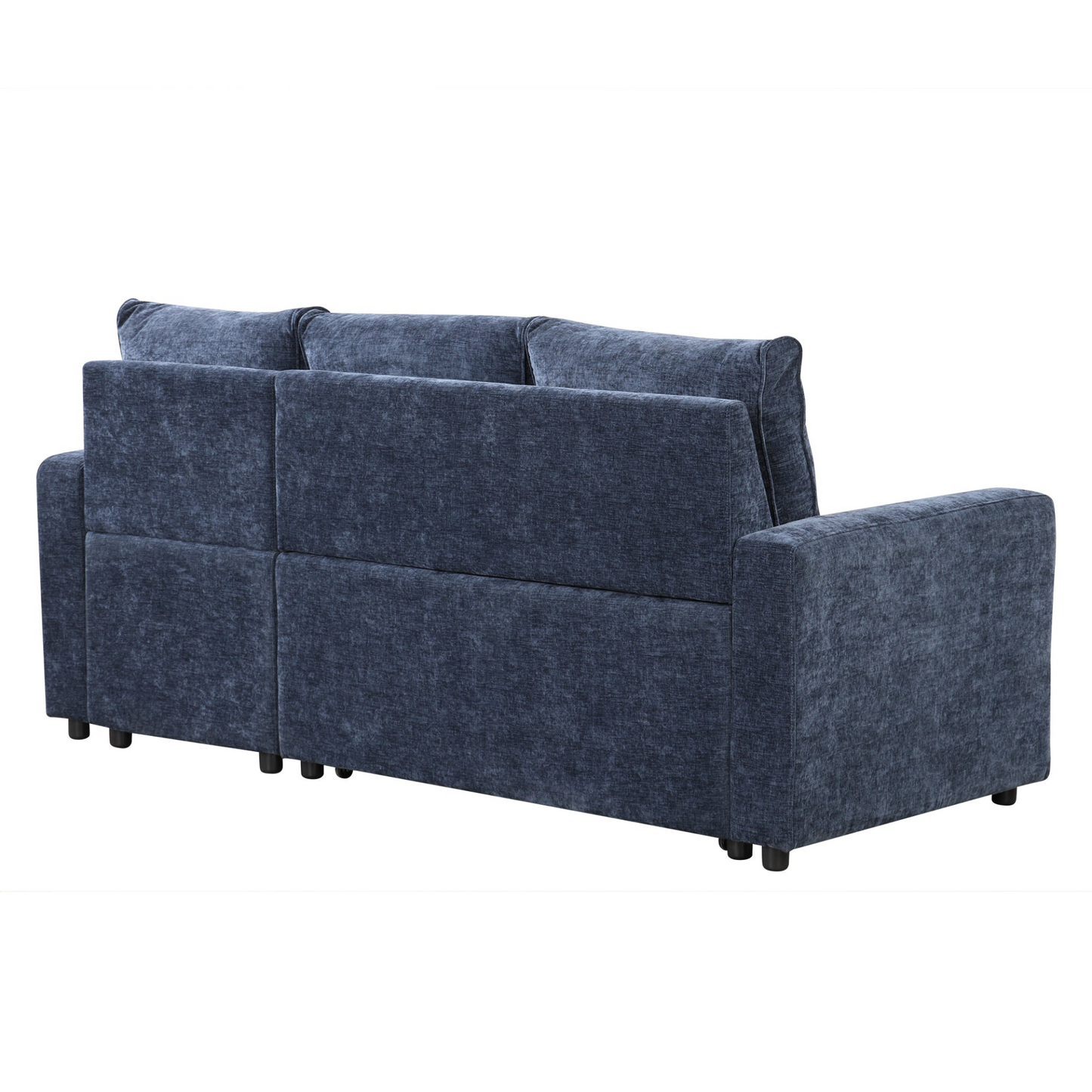 Soft Upholstered Sectional Sofa Bed with Storage Space, Suitable for Living Rooms and Apartments.