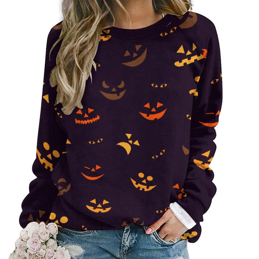 A moji halloween Sweatshirt Designs Raglan Style RHDEC2