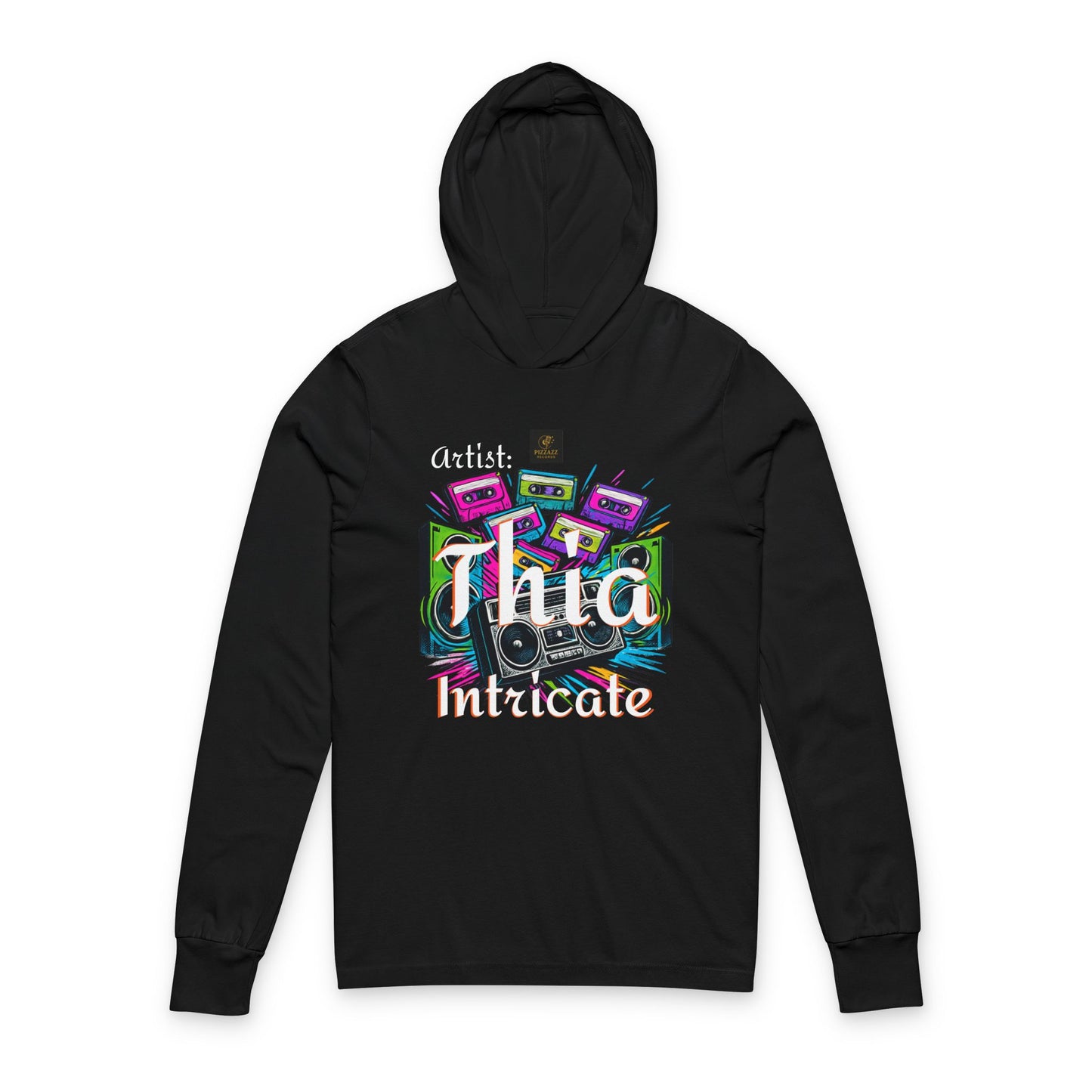 Hooded Tee - Album Cover for Thia Intricate from Pizzazz Records