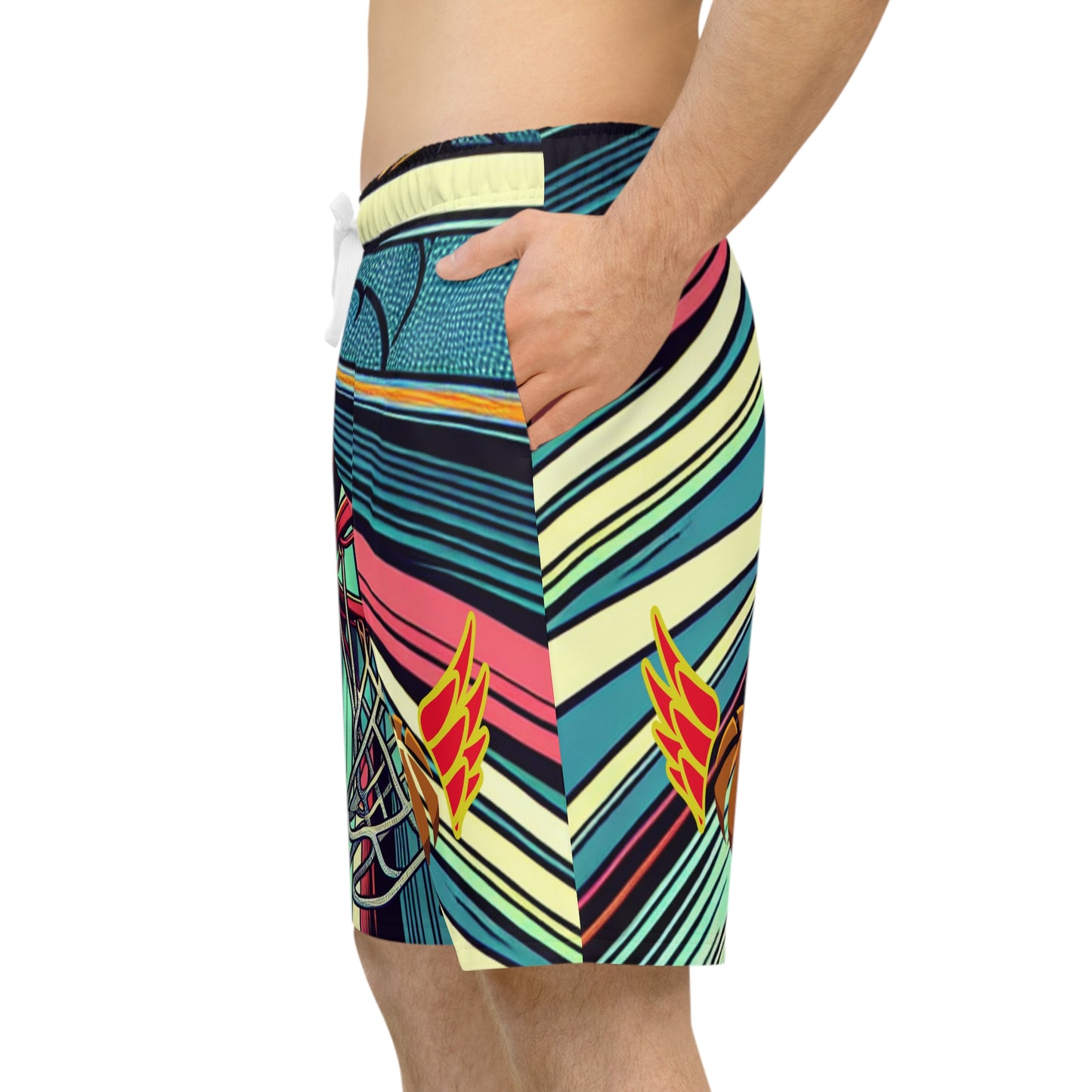 Fireball Athletic Long Shorts (AOP)