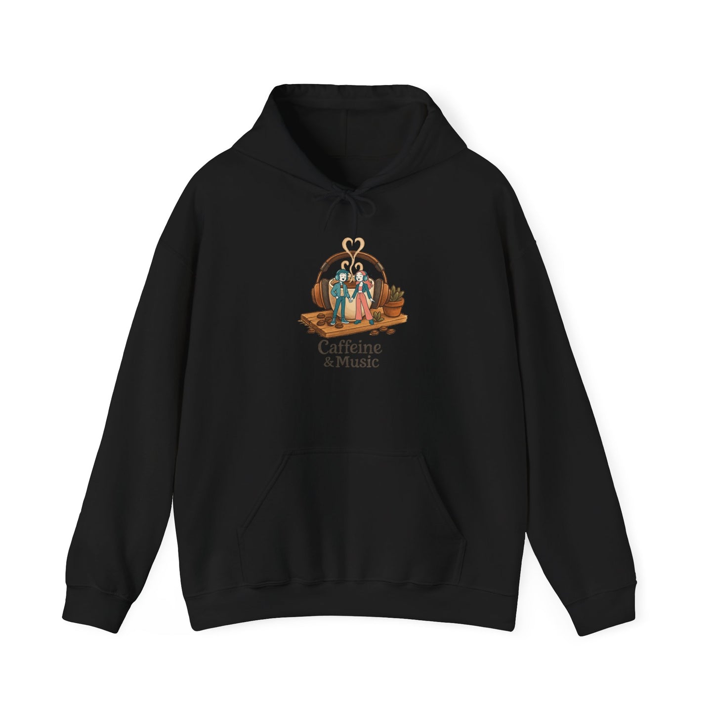 Coffee and Music Vibes Hoodie