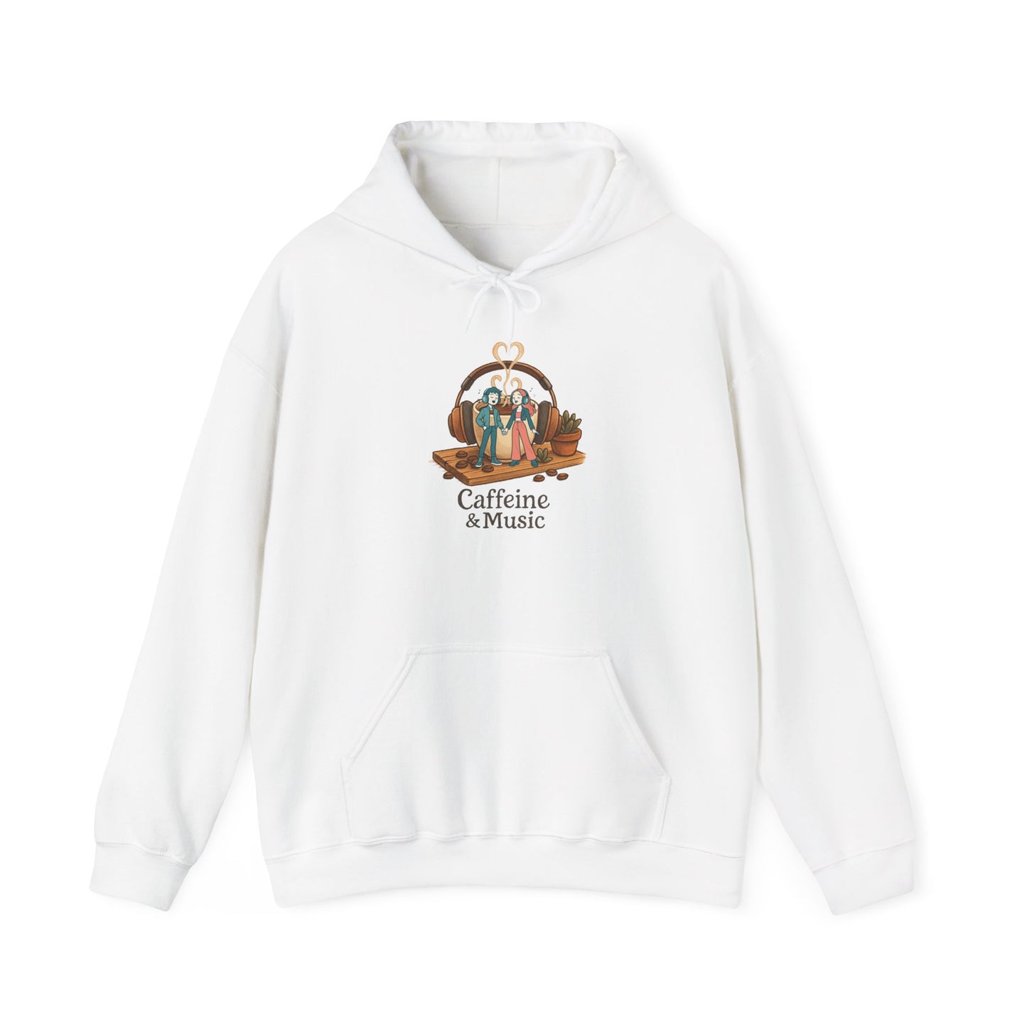 Coffee and Music Vibes Hoodie