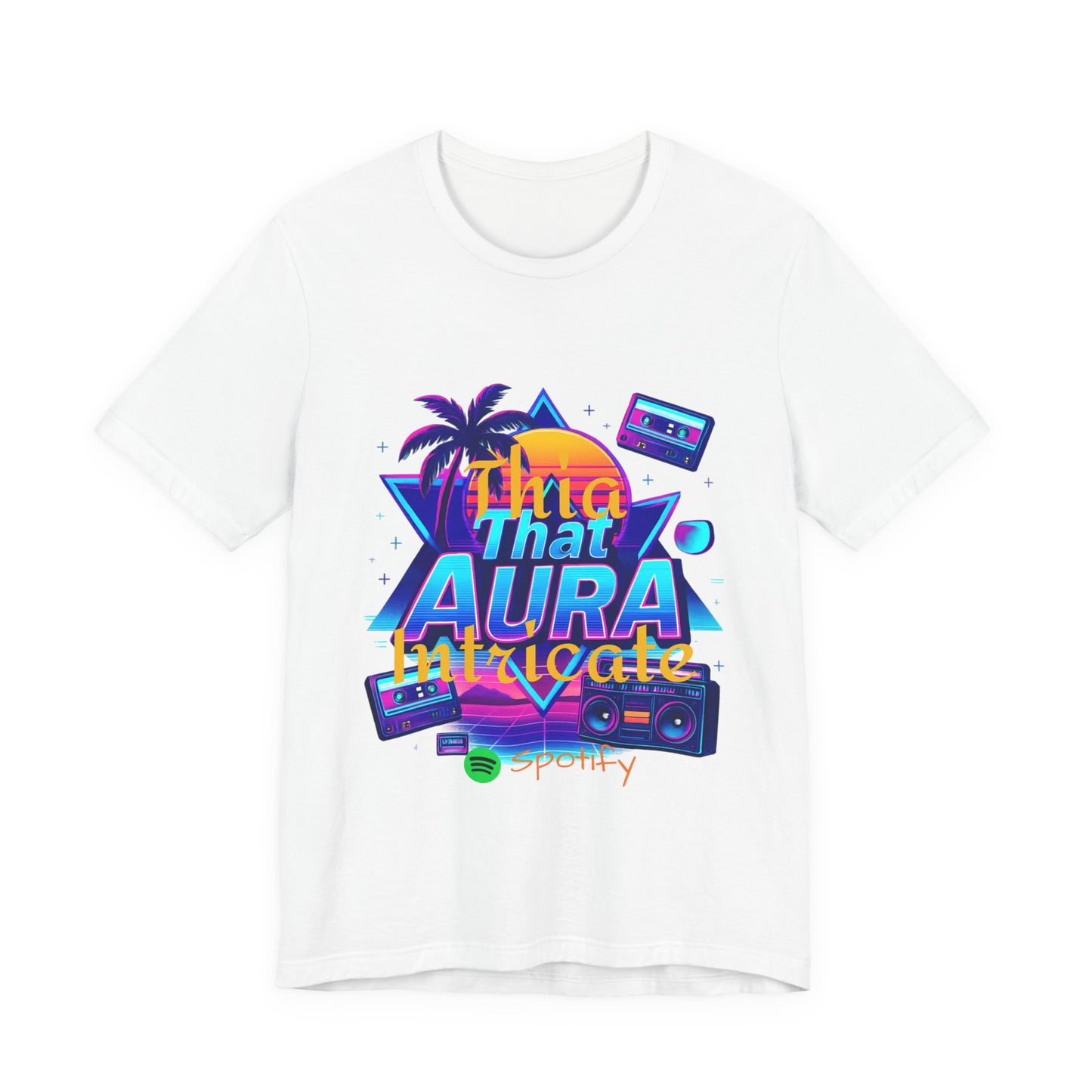 Neon Retro Tee - That Aura 80's Design