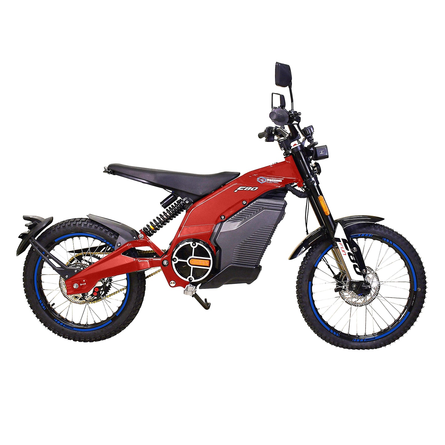 F80 Trail Runner Electric (Dirt Bike) for Adults 8000W Motor 2160Wh Battery (Red) [ADS]