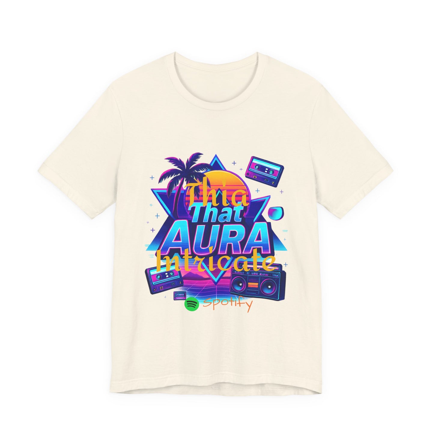 Neon Retro Tee - That Aura 80's Design