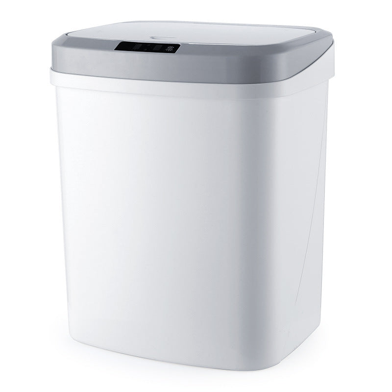 Smart Trash Can, Living Room Kitchen Induction Household Toilet Trash Can With Lid