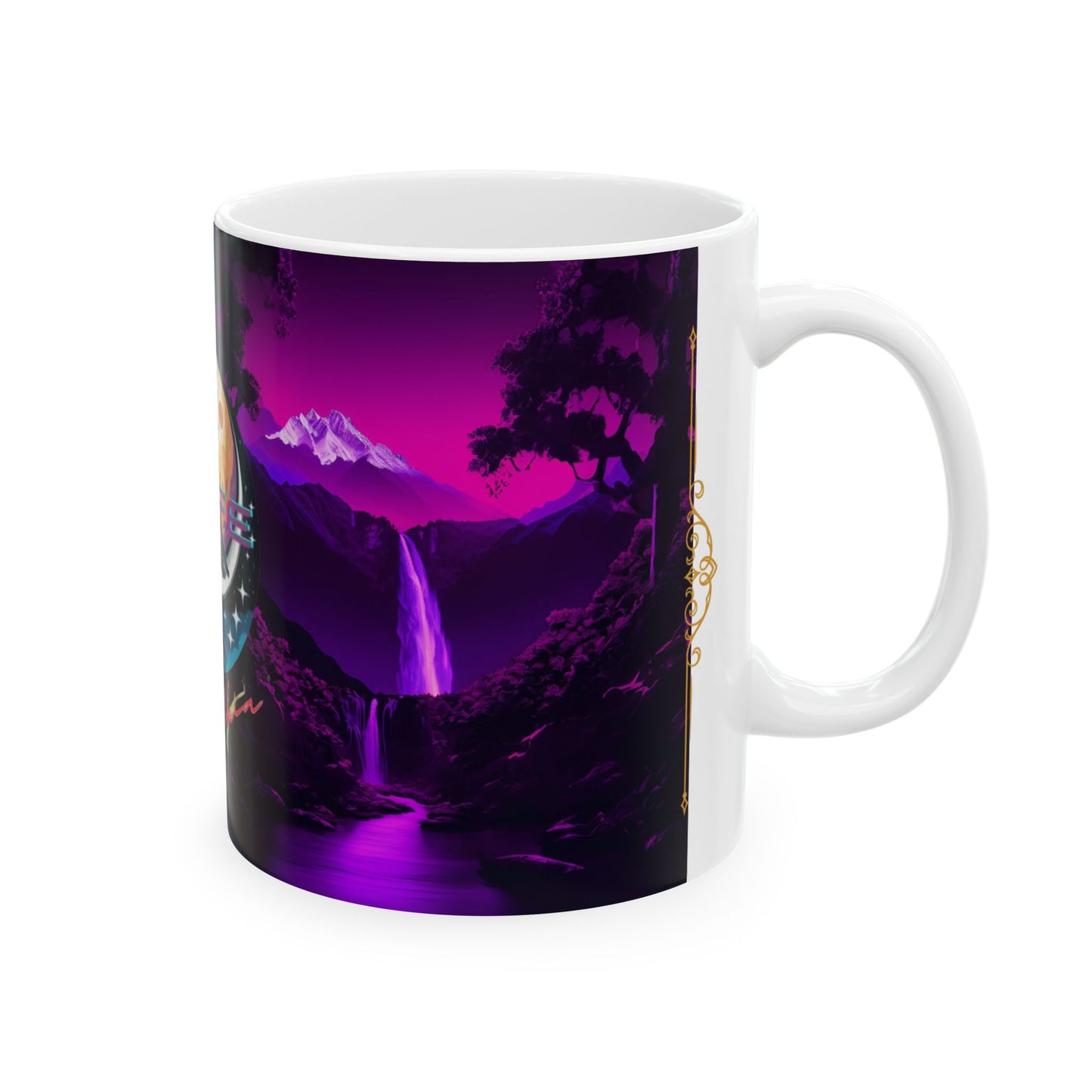 Cosmic Cafe Ceramic Mug - 11oz | Dreamy Universe Design for Coffee Lovers