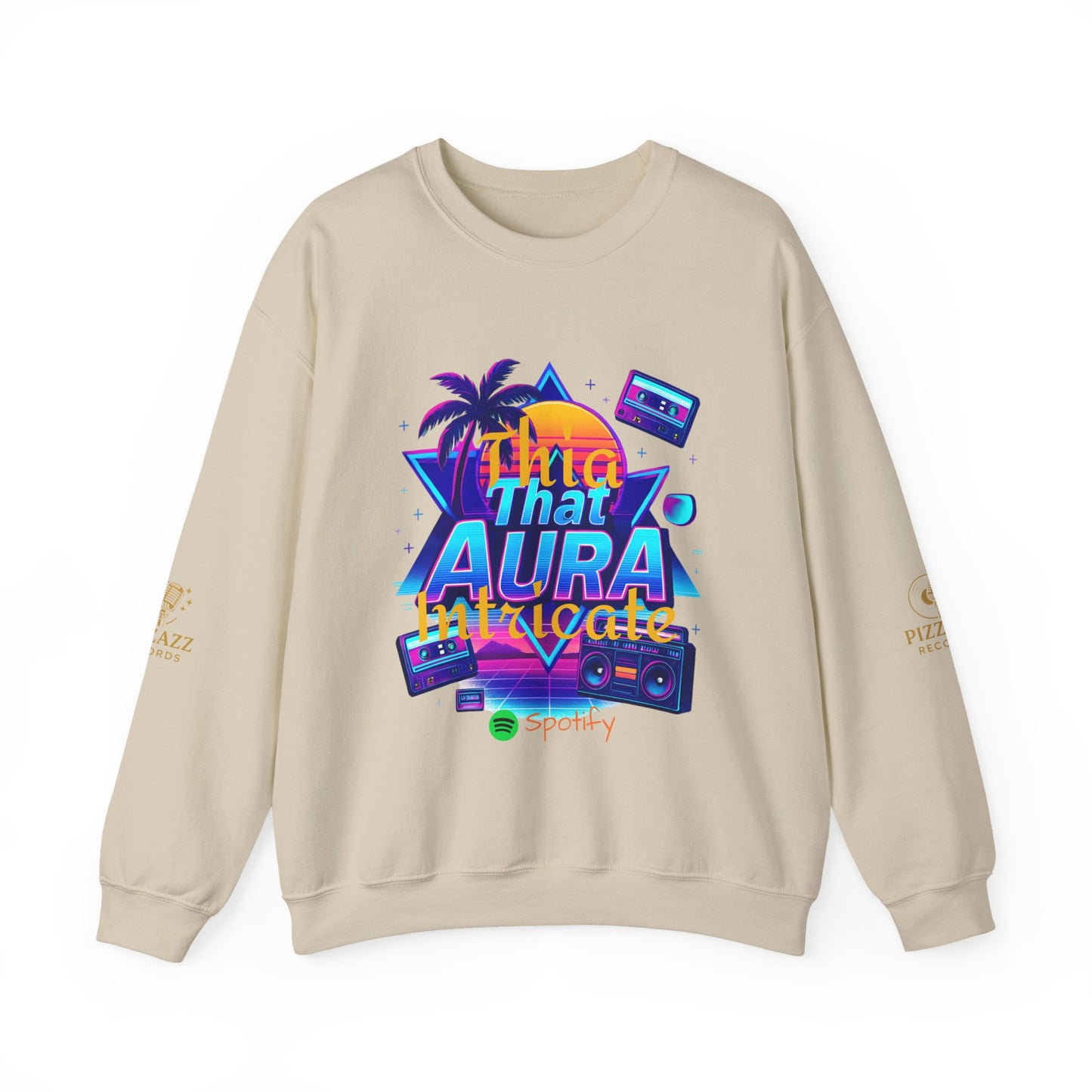 Retro Neon Sweatshirt with 'That Aura' Design