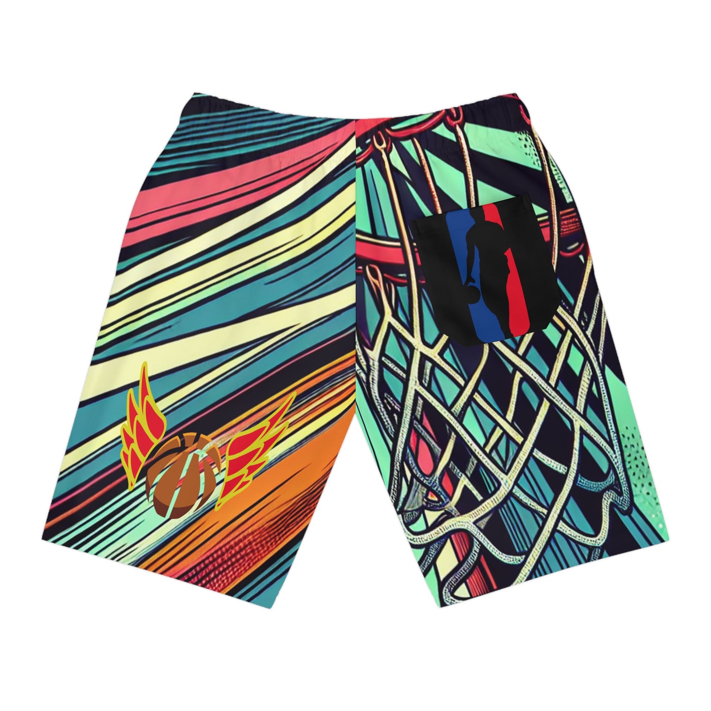 Fireball Athletic Long Shorts (AOP)