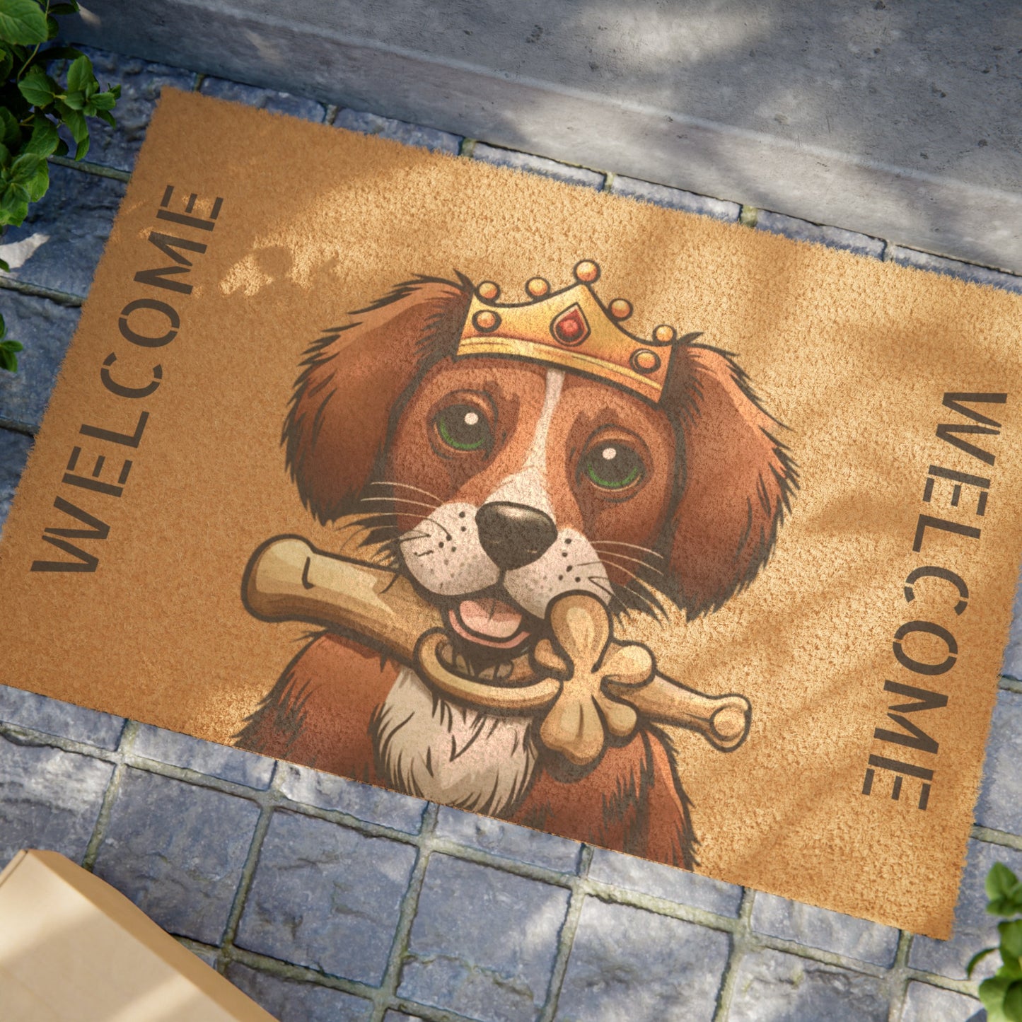 Friendly pet dog Doormat