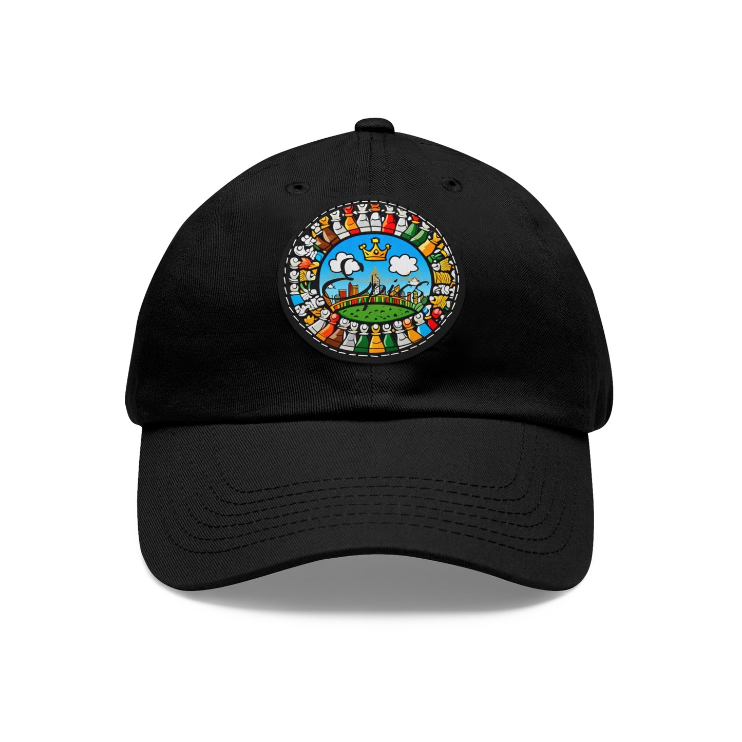 Epics Hat with Leather Patch (Round)