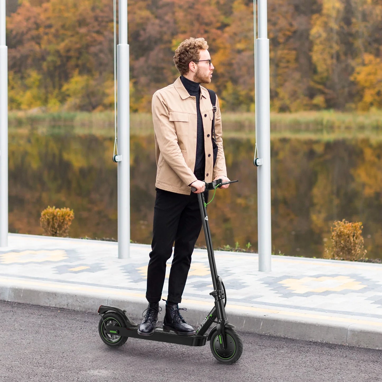 S9Pro Electric Scooter, 15.6 Mph 18 Miles Range (Smart Scooter App) [ADS]