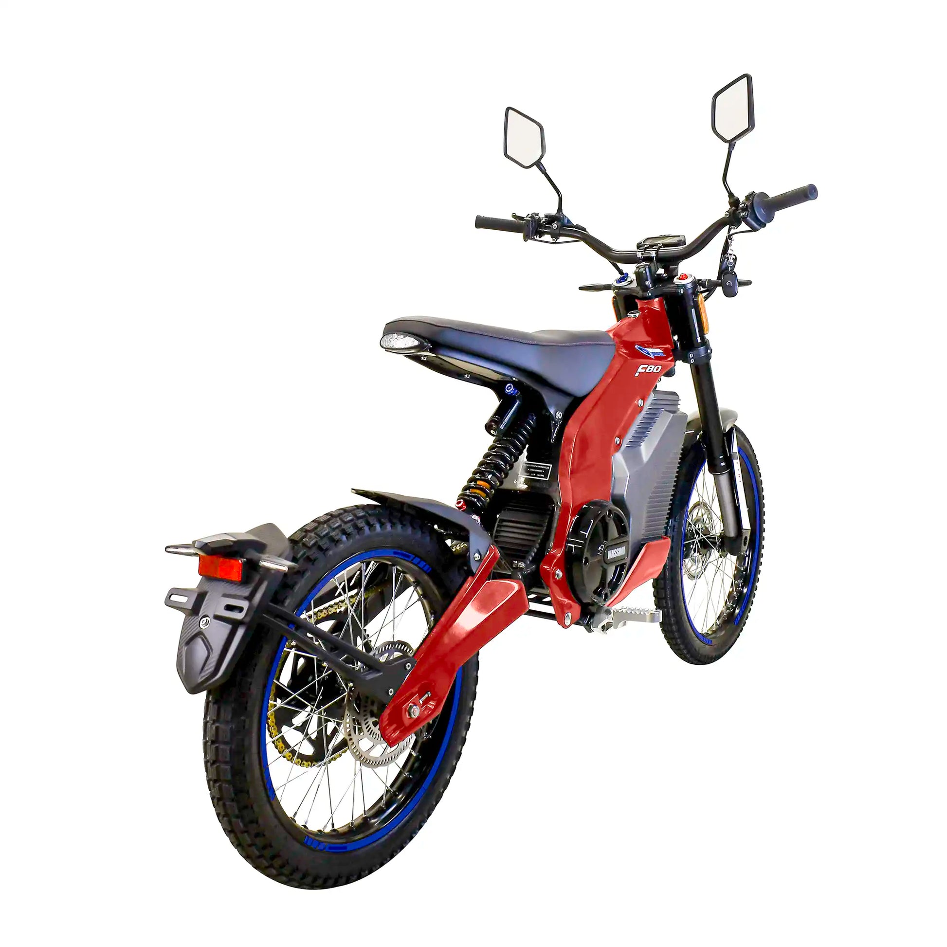 F80 Trail Runner Electric (Dirt Bike) for Adults 8000W Motor 2160Wh Battery (Red) [ADS]