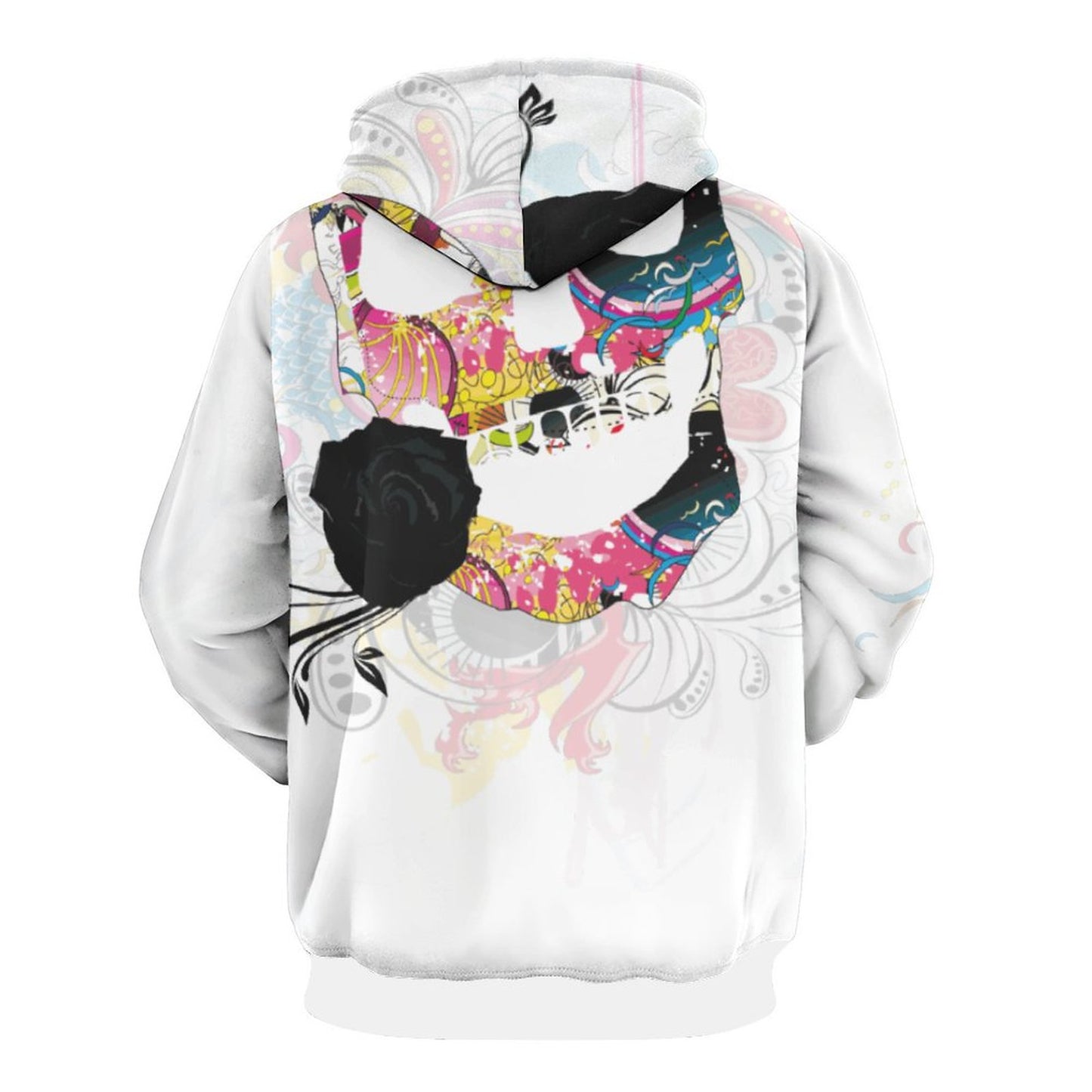 Sweet Skull Men's Cool Hoodie with Double-layer Cap (All-Over Printing)