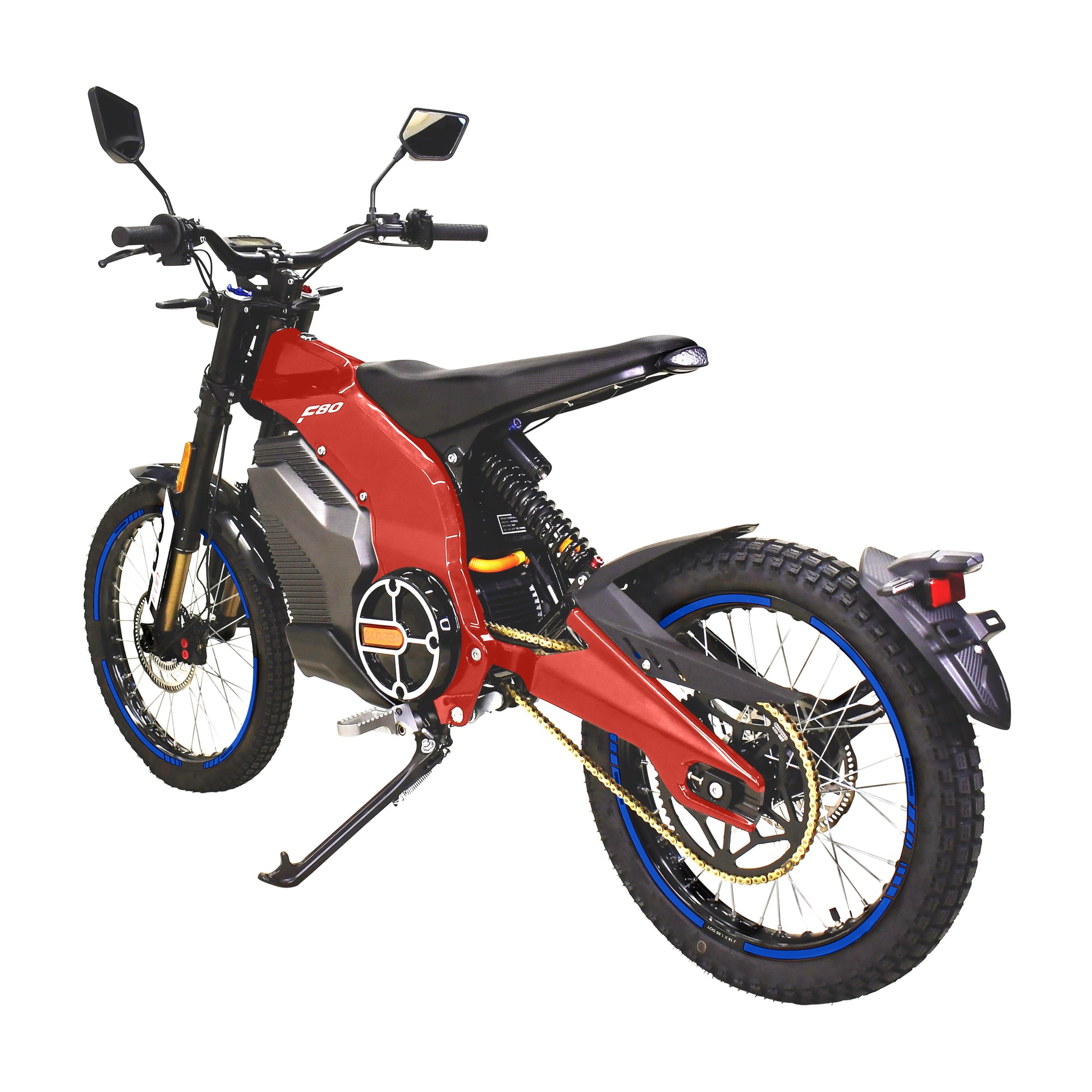 F80 Trail Runner Electric (Dirt Bike) for Adults 8000W Motor 2160Wh Battery (Red) [ADS]